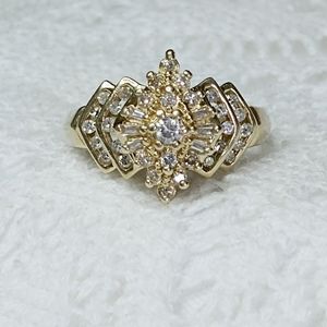 HOLDING FOR MAGIRL👍 !!!14k Gold Natural Diamond Ring